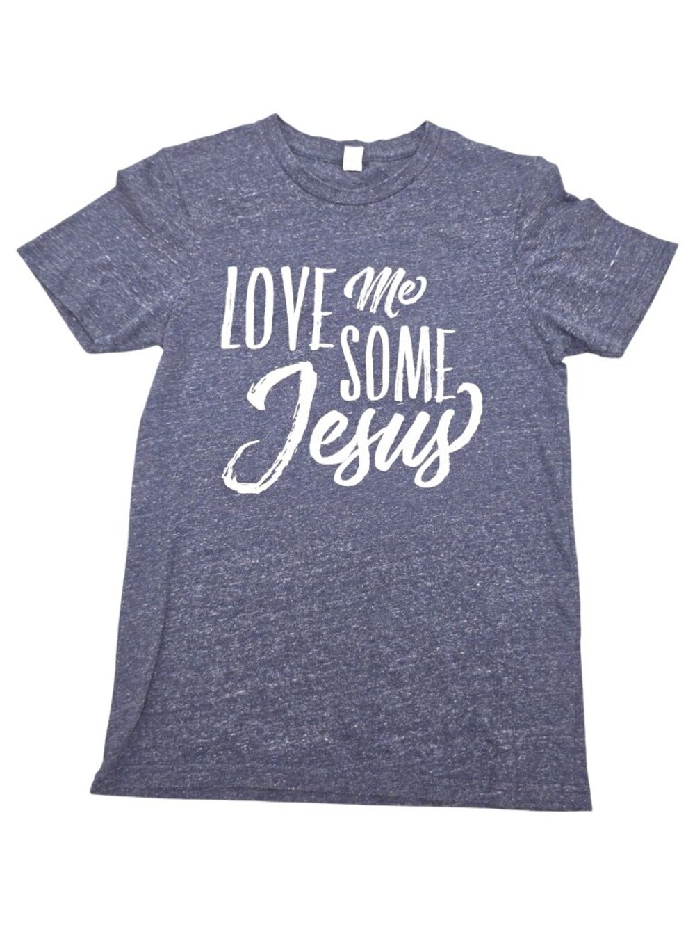 Unisex Triblend Royal Apparel Size Small Love Me Some Jesus T-Shirt Tee Christia